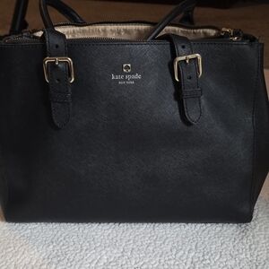 kate spade New York Black Saffiano Leather Satchel